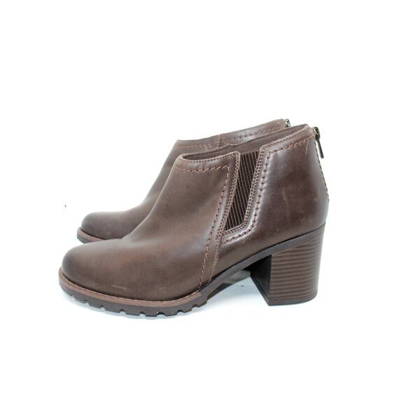 Clarks Shoes - Clarks Womens Dark Brown Leda Step Ankle Boots sz 9M
